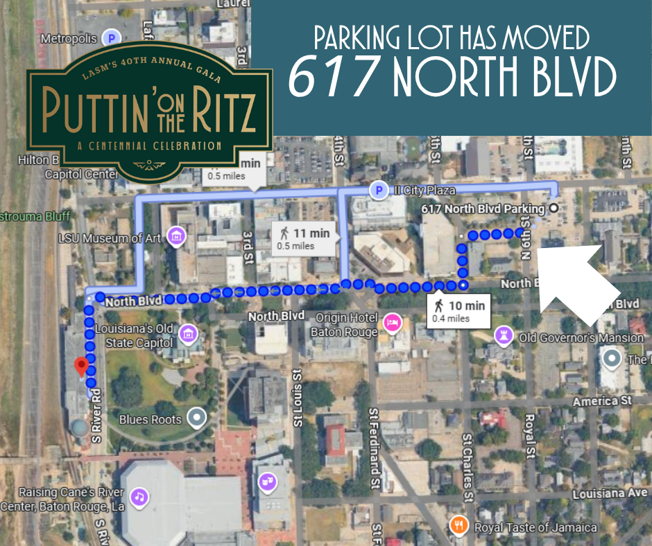PARKING LOT HAS CHANGED TO 617 NORTH BLVD